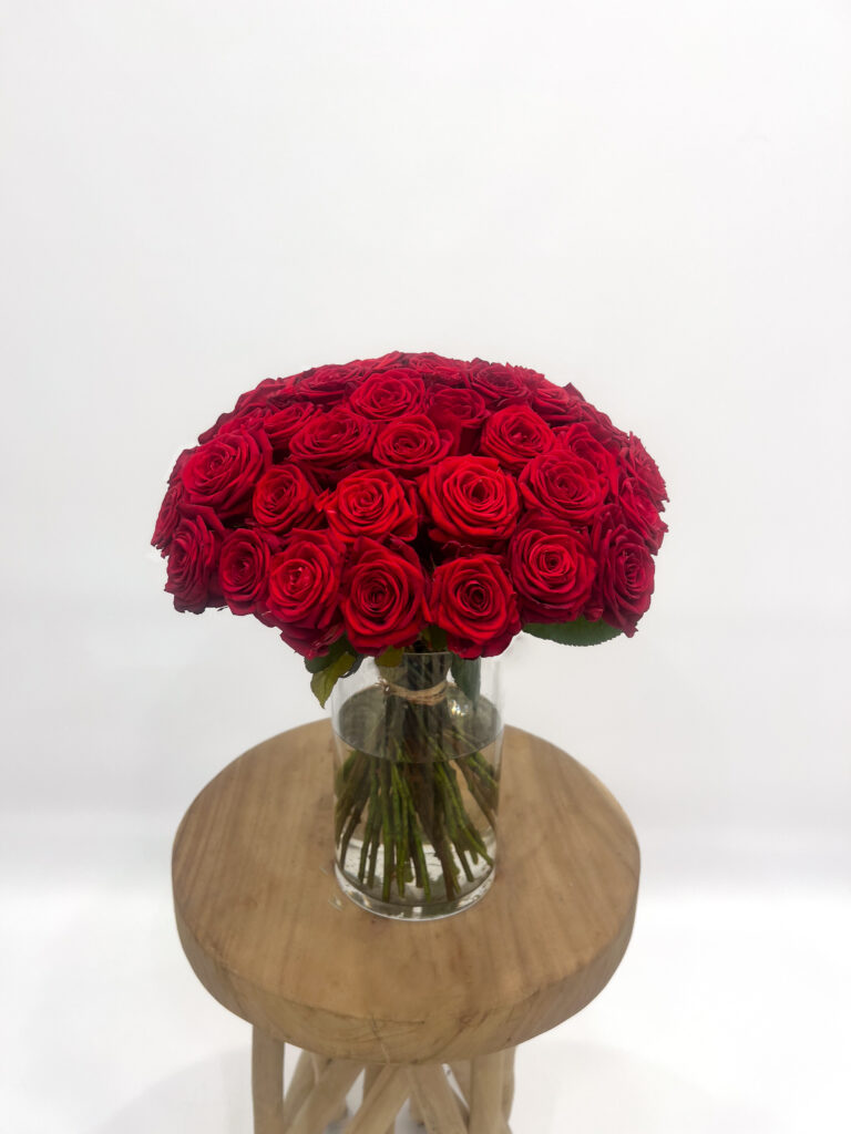 bouquet de roses rouges fleurs